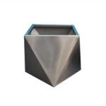 Special Design Galvanized Steel Planter White Powder Coated Flower Pot