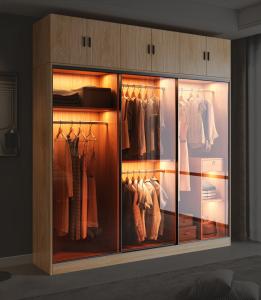 Wholesale Multifunctional Sliding Door Wardrobe Home Bedroom Glass Door 2.4m 0.48m from china suppliers