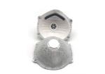 Ffp1v Carbon Disposable Filter Mask , Disposable Gas Mask Grey Color 5 Years