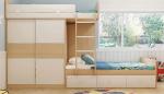 Custom home furniture children wooden double bed designs bunk beds with storage