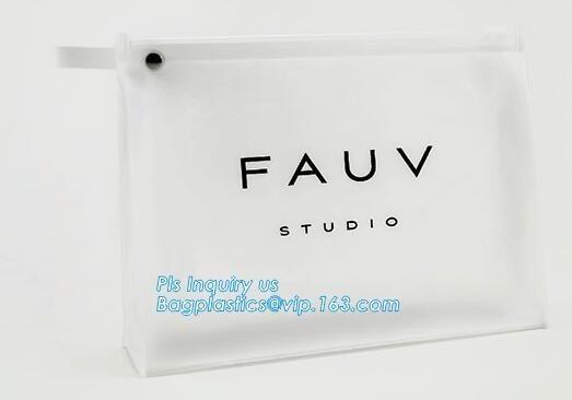 Portable Clear PVC Slider Zipper Cosmetic Makeup Bag, Water proof slider pvc