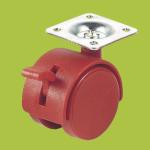 furniture plastic casters swivel top plate black caster with brake