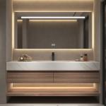 Customized Wall Mounted Lavatory Cabinet Bathroom Vanity with E1 Environment