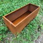 2mm Thickness Large Flower Corten Pots Planter Customized For Plantscape