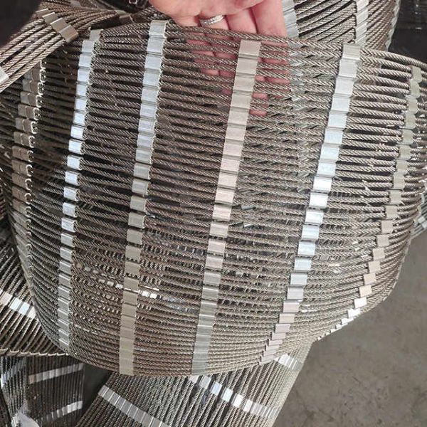 Polished High Strength Durability Stainless Steel Rope Mesh for Zoo Enclosures