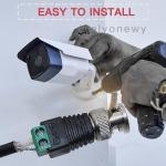 Solderless Screw Terminal BNC Female Male Connector Adapter for CCTV Camera