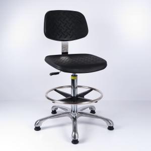 Wholesale Aluminium Base Polyurethane Industrial Work Chairs ESD Black For High Workbench from china suppliers