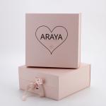 Custom Hair Packaging Boxes Foldable Hair Extension Magnetic Packaging Box