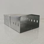 Custom Length Silver Galvanized Steel Cable Tray Wall / Floor Mounted Non