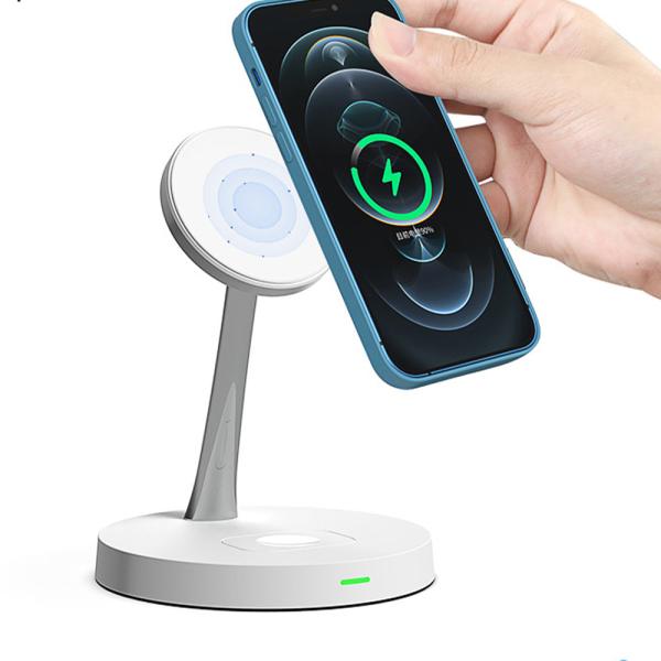 Night Light 2w Multifunctional Wireless Charger Zinc Alloy Fast Charging For