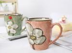 Hand Painting Ceramic Mugs Coffee Eco Friendly Dishwasher Safe Cadmium Free