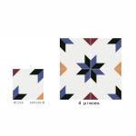 Encaustic 200x200mm Floor Ceramic Rustic Tile For The Hotel And Grade AAA White