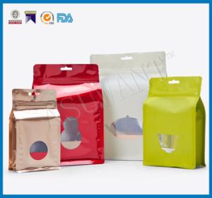 Wholesale Custom Laminated Coffee Packaging Bags , Stand Up Pouches FDA Approved With Window from china suppliers
