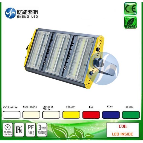 high lumens 120W led cob flood light led Tunnel lamp140LM/W Red green green blue yellow color with Bridgelux AC85-265V
