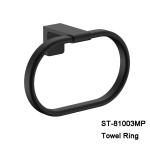 Good quality Towel Rail Wall Mounted Single Towel Bar Rack Black color Stainless
