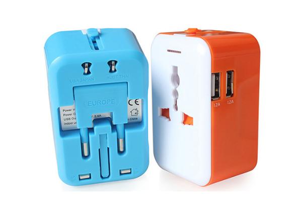Promotional gifts All in ONE World Travel Plug Power Adapter Dual USB Universal