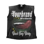 Men's Sleeveless T-Shirt with Custom Logo DTG Print and Vintage Washed Ribbed