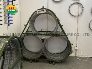 Wholesale Mobile 300mm Stainless Steel Razor Wire Security Barriers In Triple Strands from china suppliers