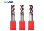 2 / 4 Flute Square Carbide End Mill , Solid Carbide Roughing End Mills