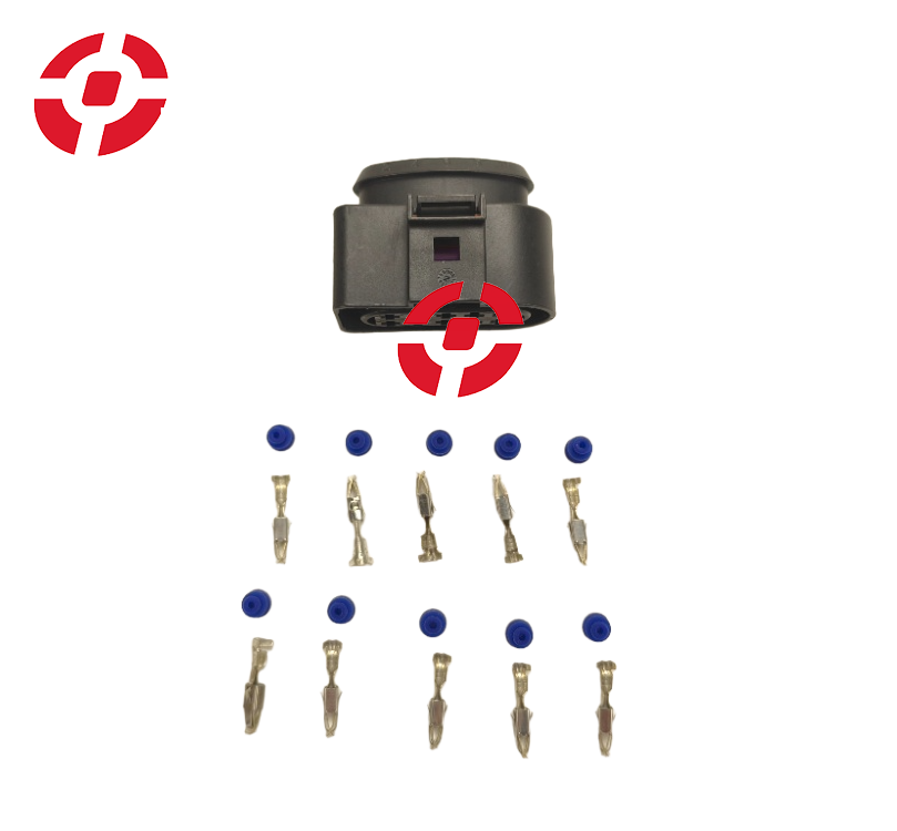 Auto Wire Harness Plugs Auto Temp Sensor Plug 1 Set 10 Pin 3.5mm Auto Waterproof Connector Deflation Valve Halogen Headlight Plug 6R0973735