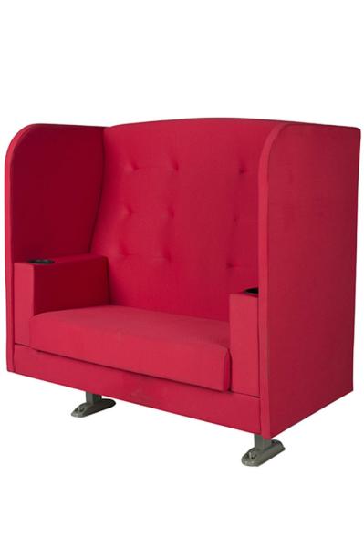 Space Saving Theater Room Chairs , Theater Lounge Chairs Row LED Side Light