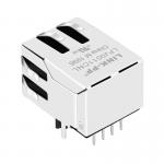 Single Port RJ45 Modular Plugs SMT 100M Printed Circuit Board CTJ-10-10-2450ERL