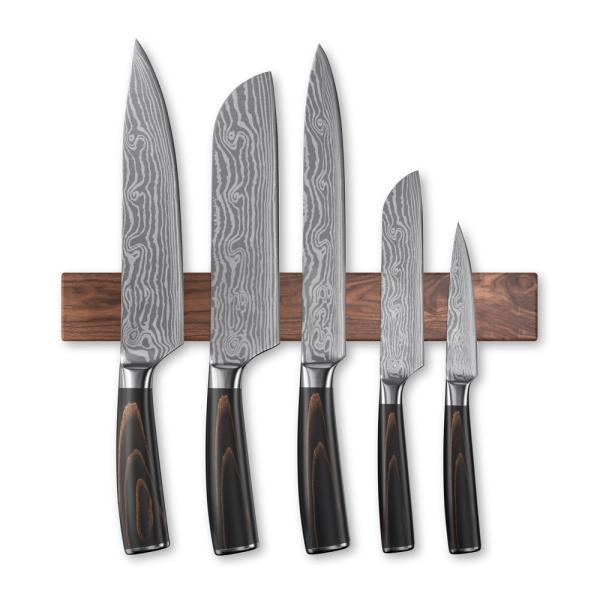 16 Inch Walnut Grain Knife Magnetic Strip Optional Size 14inch Bar for Culinary