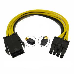 Wholesale PSU Pcie 6pin Female To 8pin Male Power Supply Gpu Cable from china suppliers