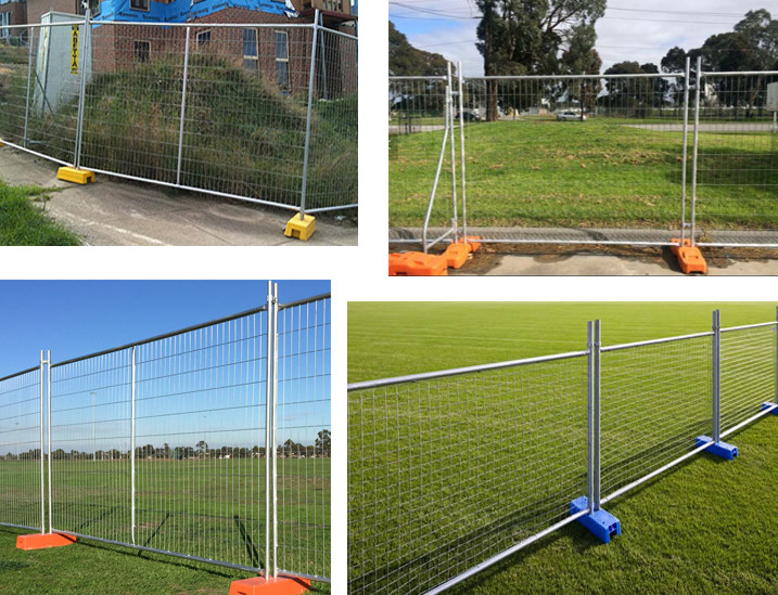 Outdoor No Dig Decorative Removable Construction Site Temporary Fence Panels For Sale