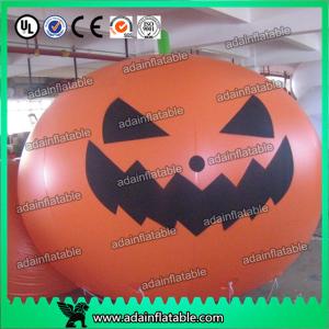 Wholesale Party Inflatable Helium Pumpkin / Halloween Inflatables With Smiling Face from china suppliers