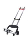 68kg Telescopic Foldable Cart Trolley TPR Wear resist Wheel Folding Luggage