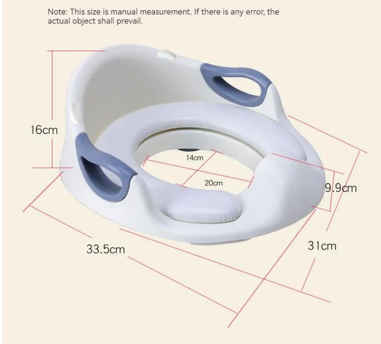 Eco Friendly Blue Pink White Print Kids Potty Toilet Trainer with Customized Packing and Logo