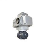 DN10 - DN100 Electric PVC Double Union Ball Valve Straight Through Type