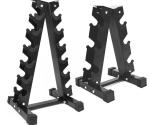 A-frame dumbbell rack stand for home gym fitness 6 tier weight rack for