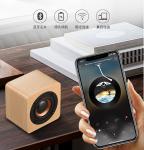 Mini Squre Wood Portable Bluetooth speaker 3W 1200mAh for Cellphone