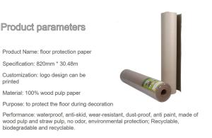 Wholesale SGS Reusable 32inx50ft Temporary Floor Protection Paper from china suppliers