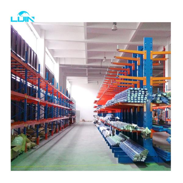 6000mm Height Cold Steel Cantilever Racking System 2000kgs / Arm Loading