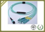 8 / 12 Core Om3 Fiber Optic Cable To LC Termination PVC LSZH Jacket