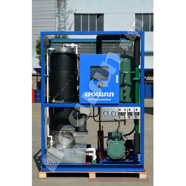 Customized Size 5 Ton Water-Cooled Condenser Tube Ice Maker for Industrial Ice Needs