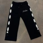 Custom Acid Wash Sweatsuit Embroidery Patchwork Cotton Hoodie Jogging Suits