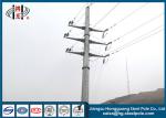 Polygonal Transmission Steel Electric Pole Post For Overhead Transmission Line