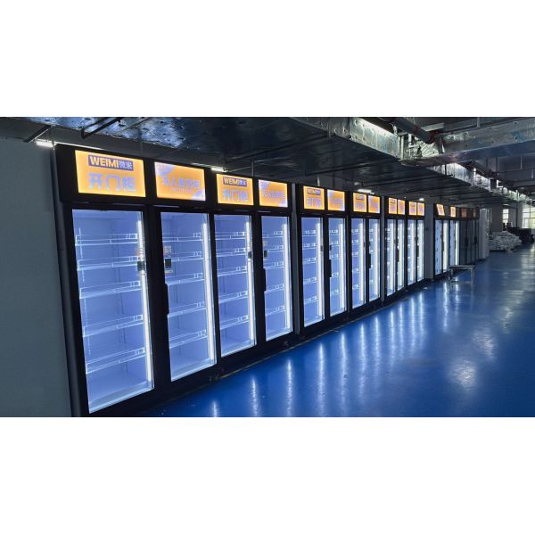 Micron AI Vending Fridge Smart AI Techonology Solution for 24/7 Retail 10000+ AI Vending Machine in Operation