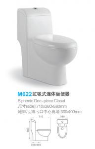 One Piece Dual Flush Bathroom Toilet M622