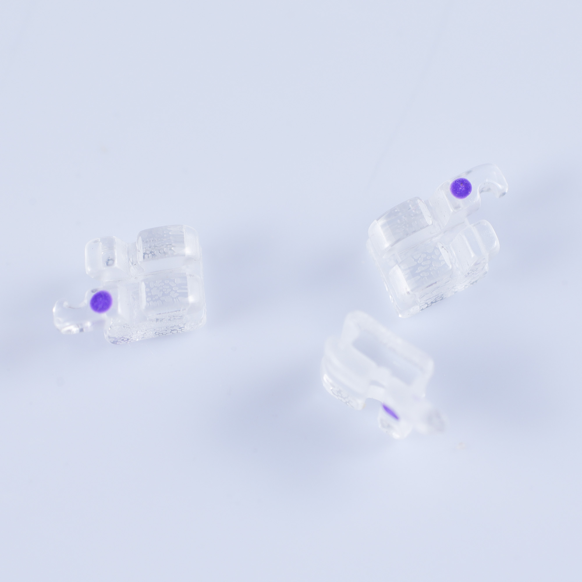 Class II Dental Orthodontic Bracket Monocrystalline Sapphire Instrument Self Ligating ODM