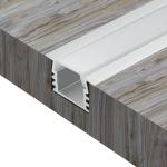 Recessed Aluminium Housing For Led Strip Lights Anodized ODM