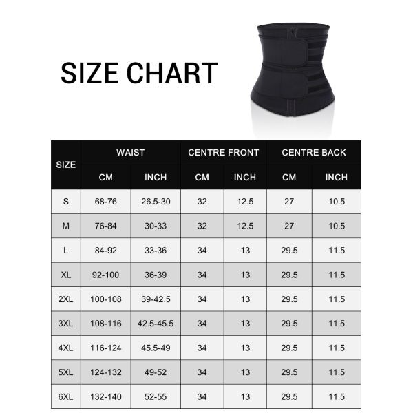 7 Days Sample Order Lead Time Supported Waist Shaping Neoprene Waist Trainer Girdles