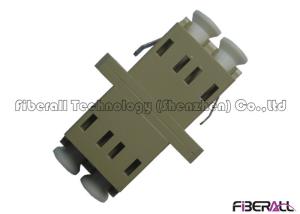 Wholesale Two Ports Fiber Optic Connector Adapters , LC To LC Fiber Coupler With Slots from china suppliers