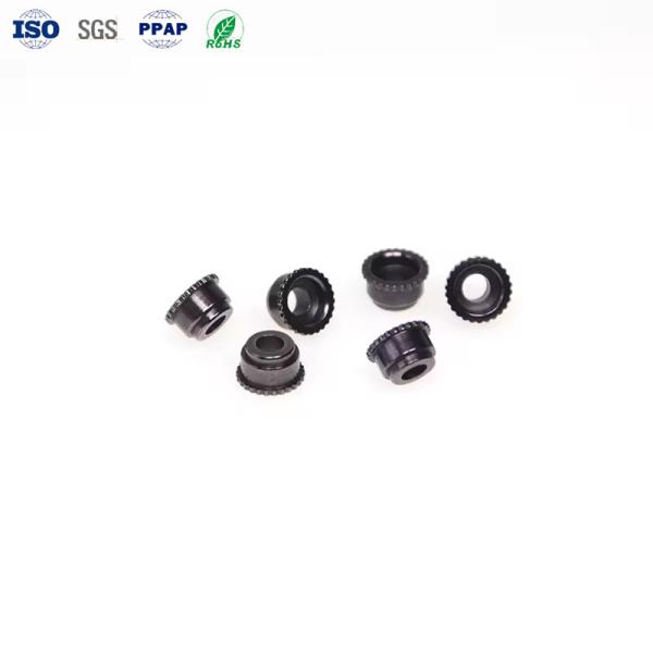 Wholesales carbon Electroplated black zinc pressing rivet deep groove ball auto
