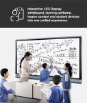 Educational Equipment 65 Inch 350cd/M2 Android LED Interactive Whiteboard Smart
