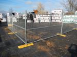 Hot dipped galvanized 6'x12' construction chain link fence panels tubing 48mm 1⅞